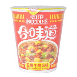 日清合味道五香牛肉風(fēng)味杯面84g