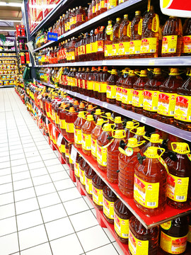 超市糧油專柜 超市食品賣場