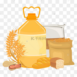 食品糧油糧食矢量圖